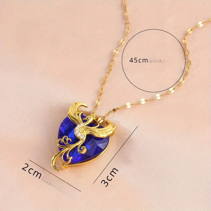 Collier Phœnix sur Cœur