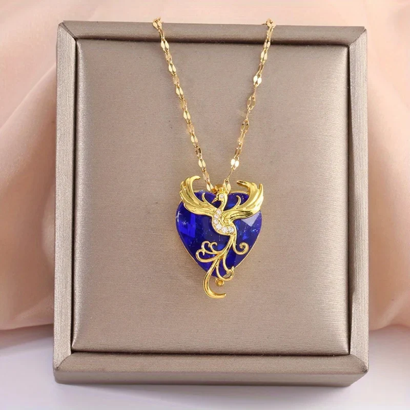 Collier Phœnix sur Cœur