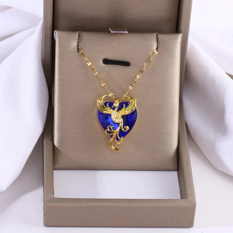 Collier Phœnix sur Cœur