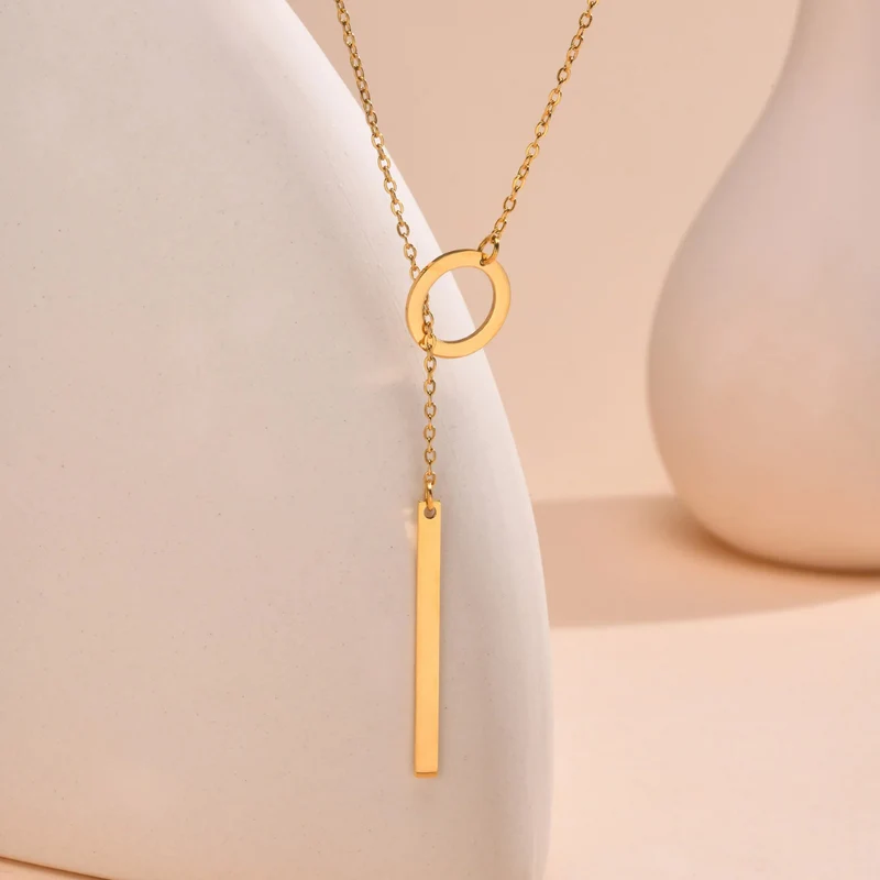 Collier en Y Minimaliste