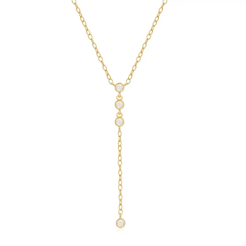 Collier en Y Strass