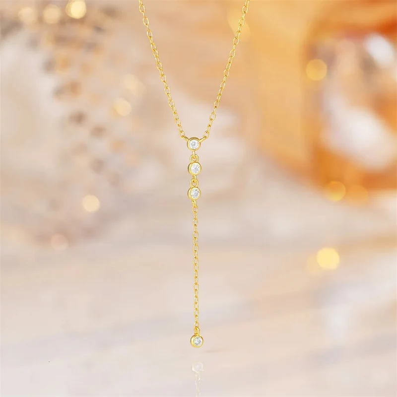 Collier en Y Strass