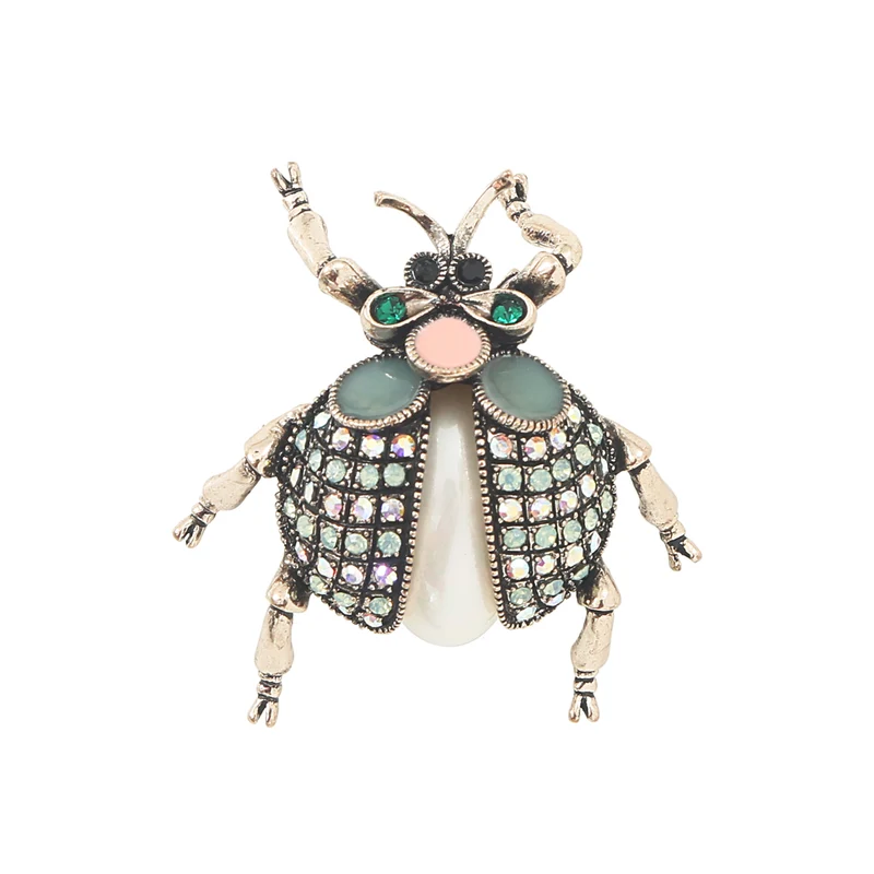 Broche Coccinelle Blanche