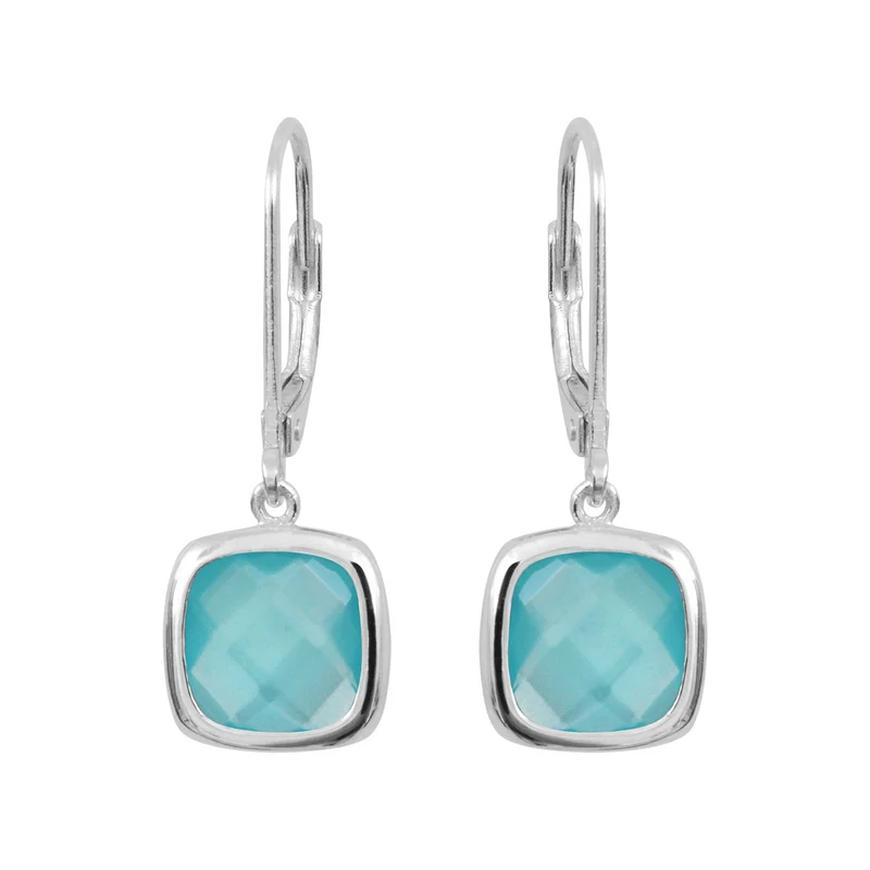 Boucles d'oreilles Sissi Bleu Pacifique