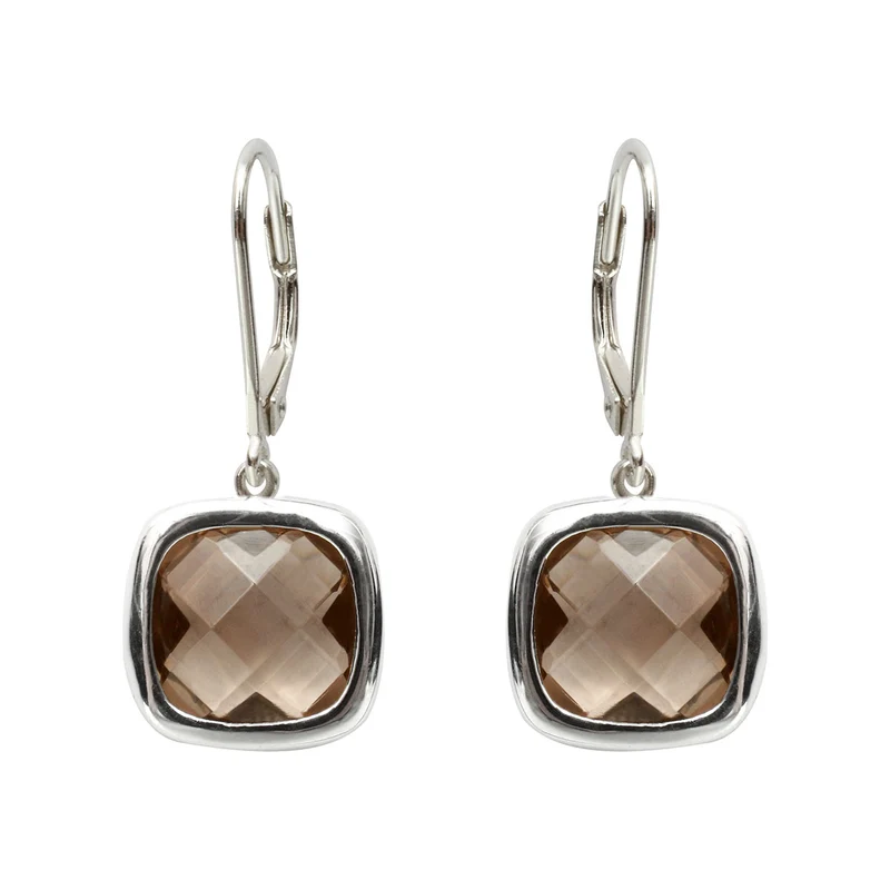 Boucles d'oreilles Sissi Smoky Quartz
