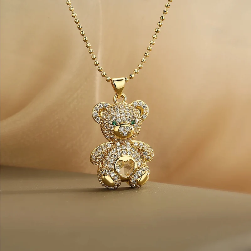 Collier Ours Cœur