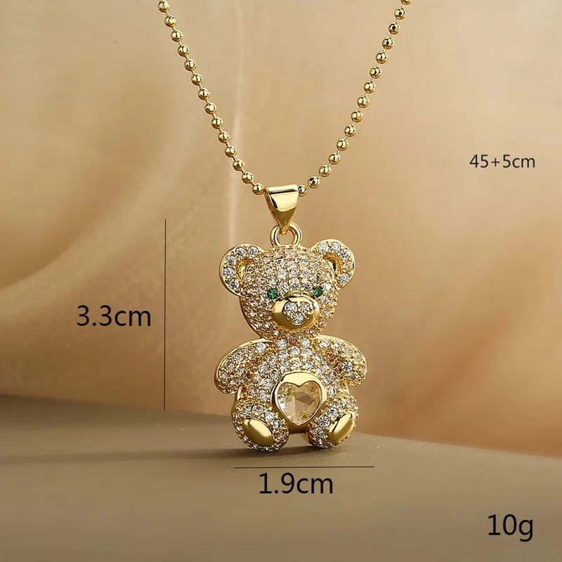 Collier Ours Cœur