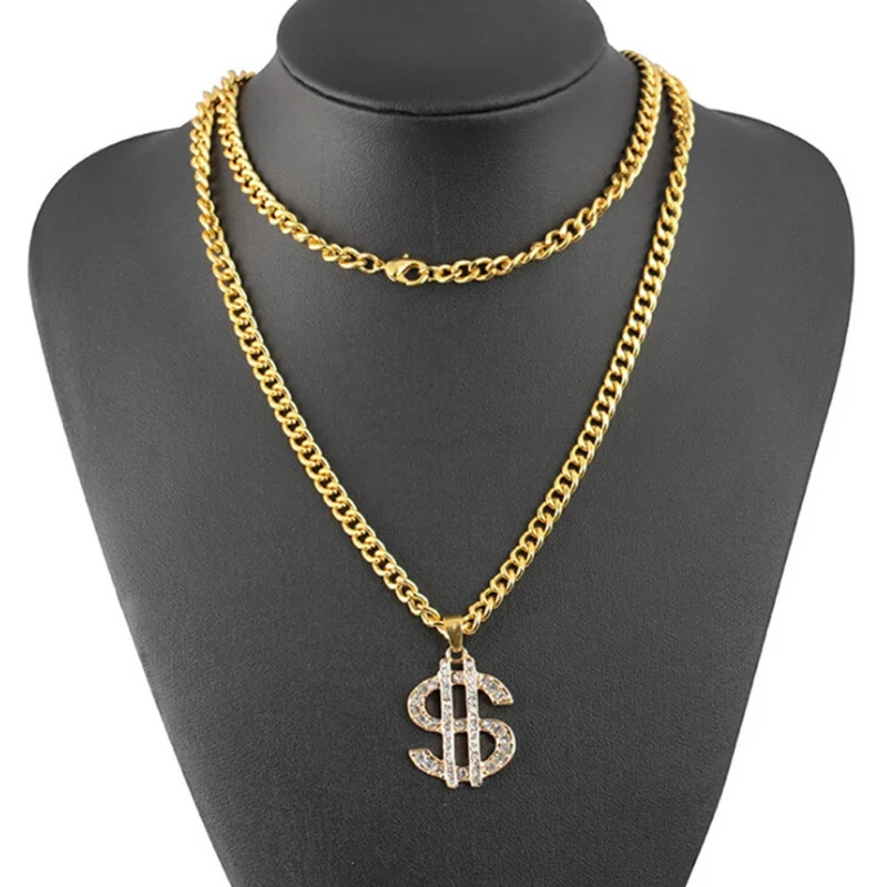 Collier en or Thug Life Dollars