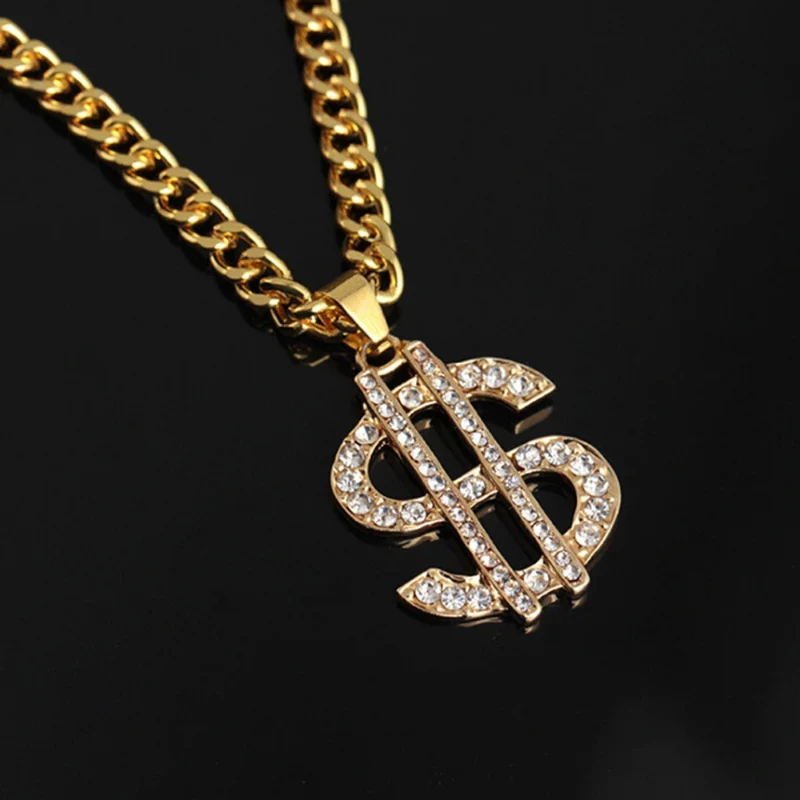 Collier en or Thug Life Dollars