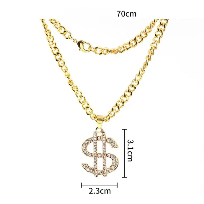 Collier en or Thug Life Dollars