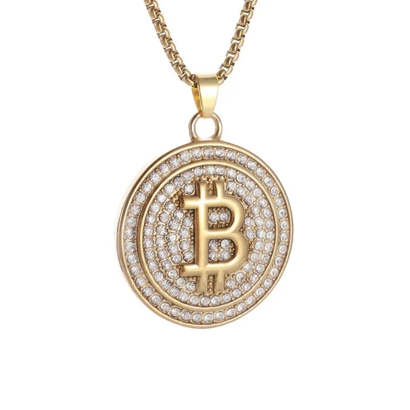 Collier Bitcoin Strass