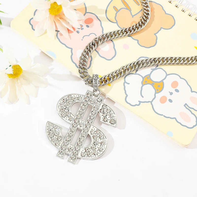 Collier Dollar Argent