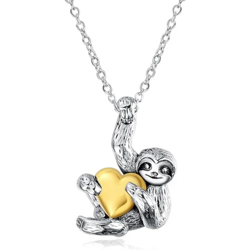 Collier Paresseux Cœur