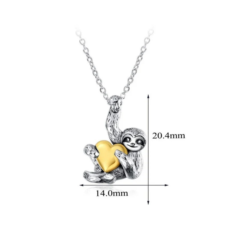 Collier Paresseux Cœur