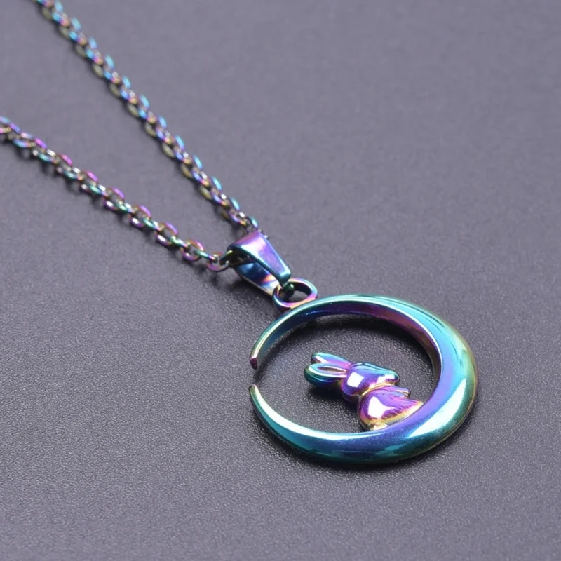 Collier Lune Lapin