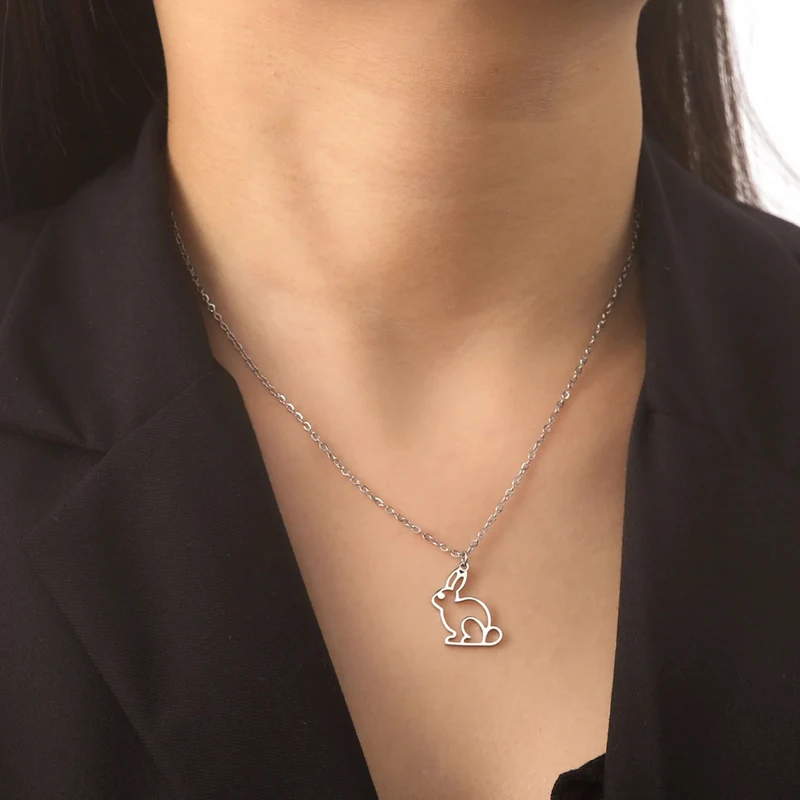 Collier Pendentif Lapin