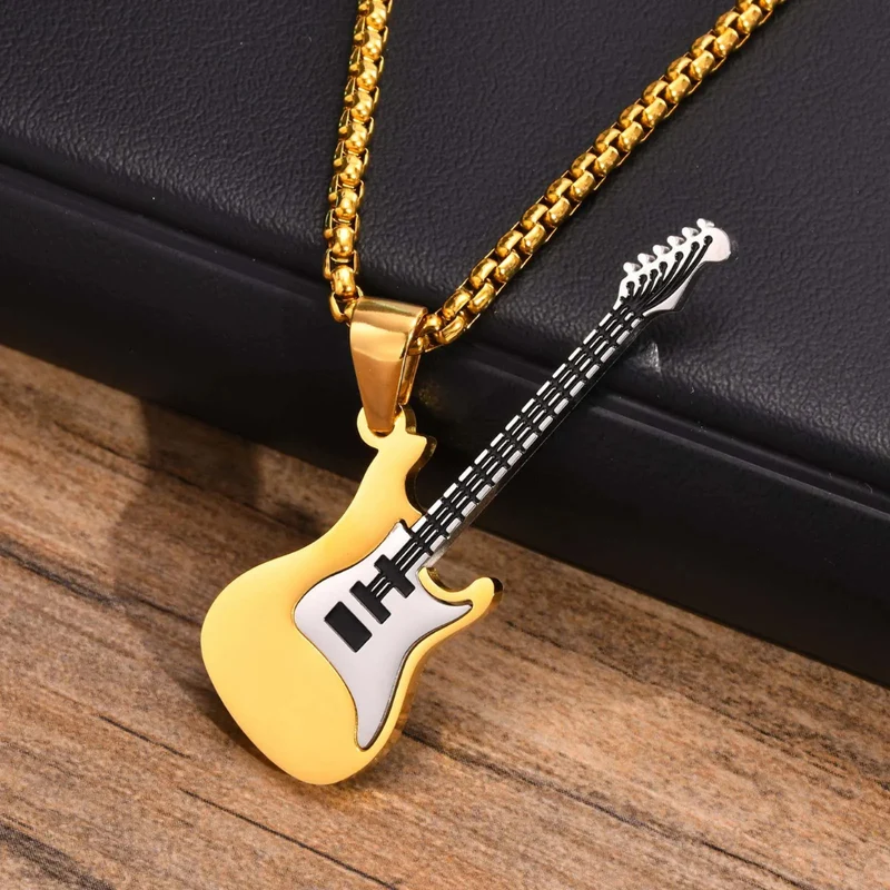 Collier Guitare Rétro
