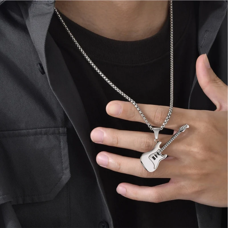 Collier Guitare Rétro