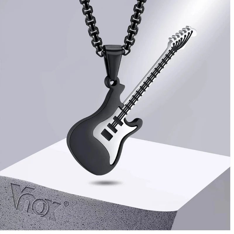 Collier Guitare Rétro