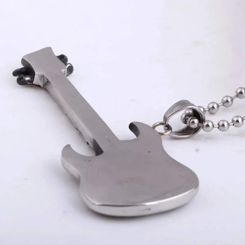 Collier Guitare Flamme