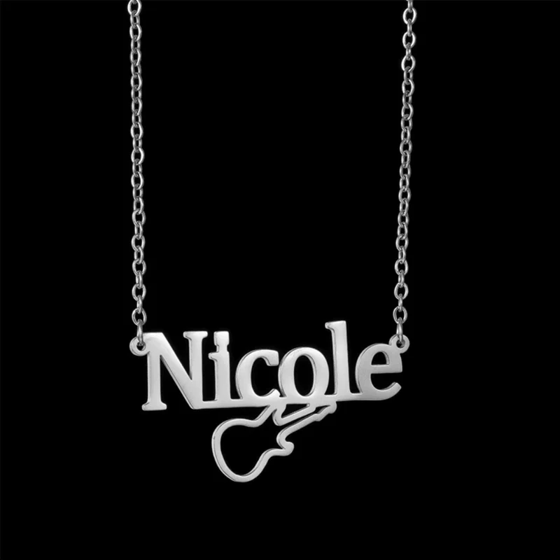 Collier Guitare Prénom
