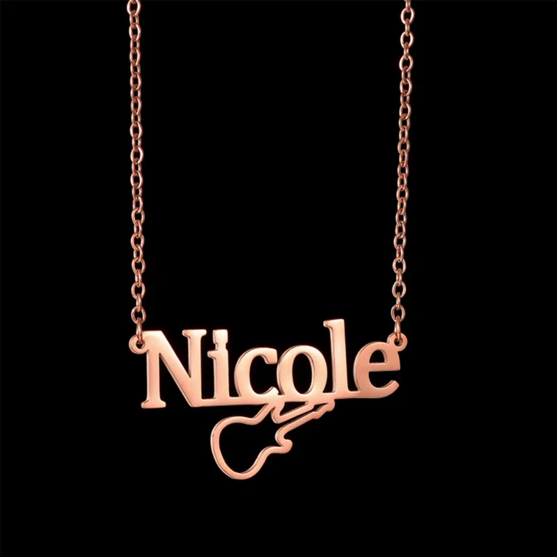 Collier Guitare Prénom