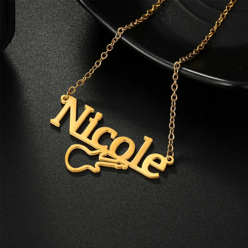 Collier Guitare Prénom