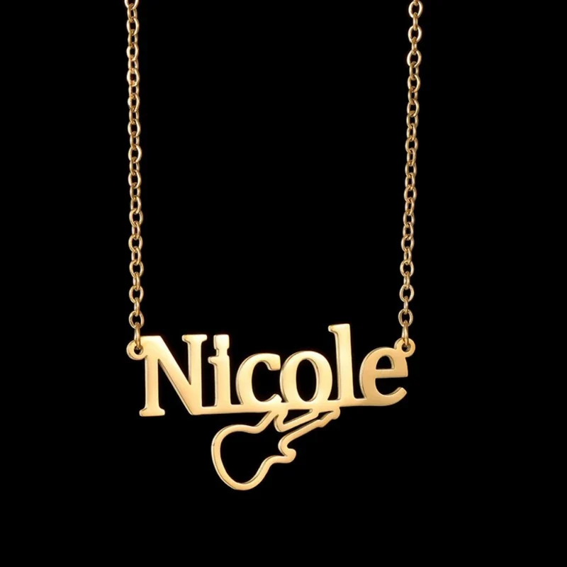 Collier Guitare Prénom