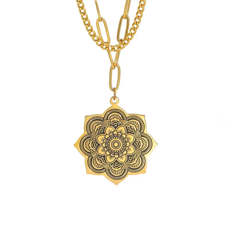Collier Fleur Rosace