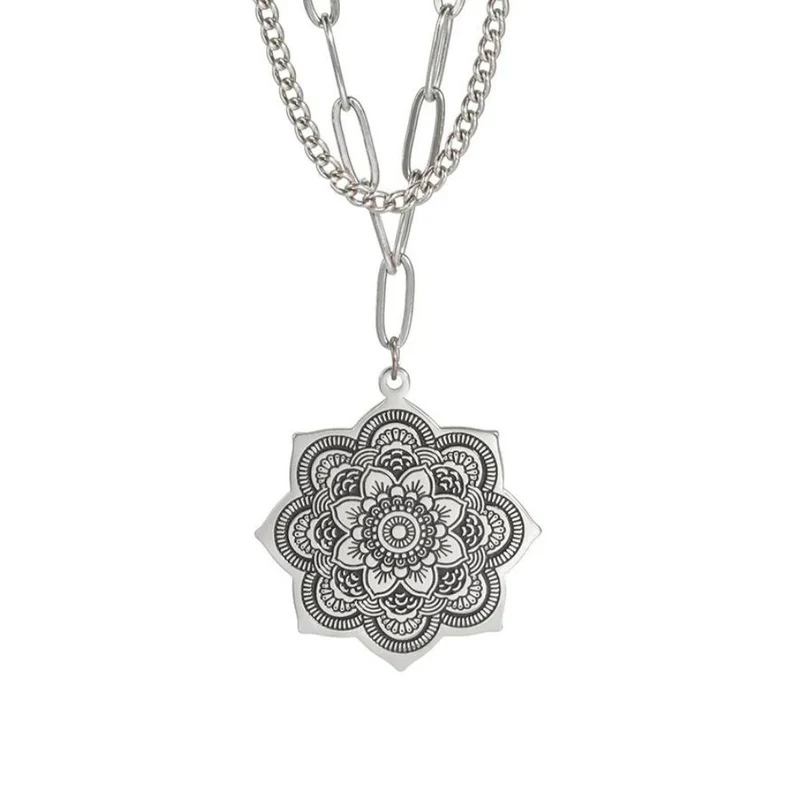 Collier Fleur Rosace