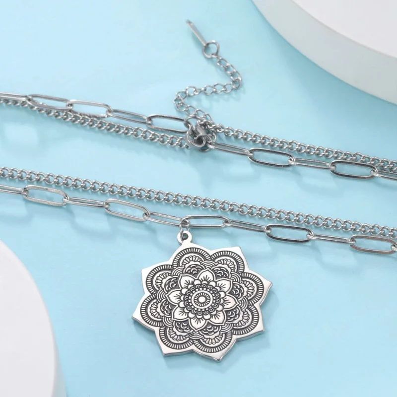 Collier Fleur Rosace