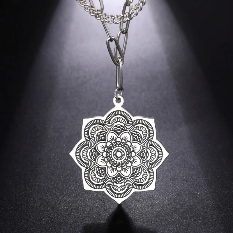 Collier Fleur Rosace