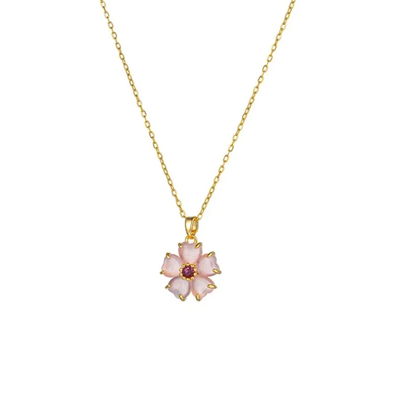 Collier Fleur Métal