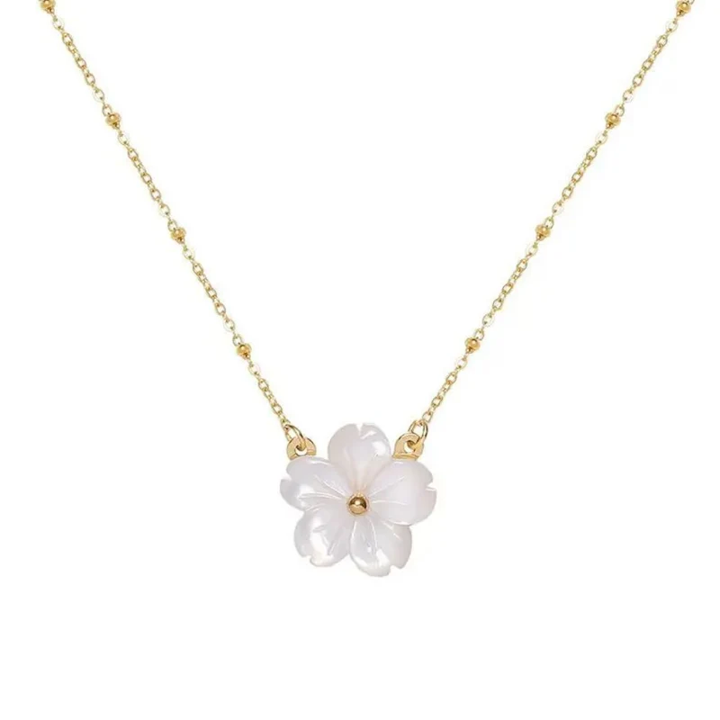 Collier Fleur Fleur Blanche