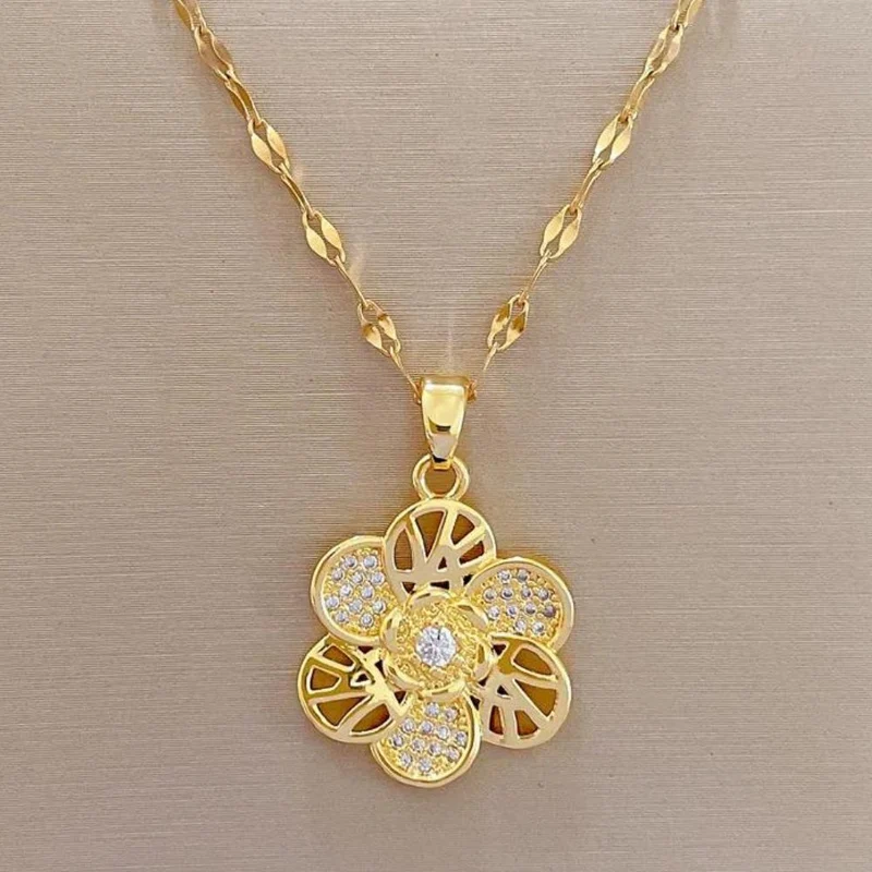 Collier Fleur Lumineux