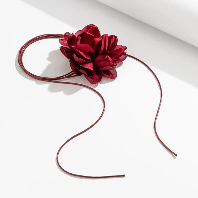 Collier Fleur Rouge