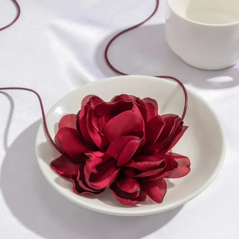Collier Fleur Rouge