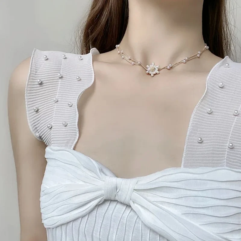 Collier Fleur Perle