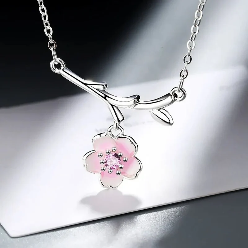 Collier Fleur Argent