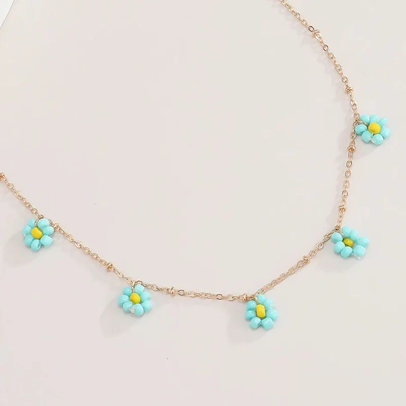 Collier Fleur Couleurs