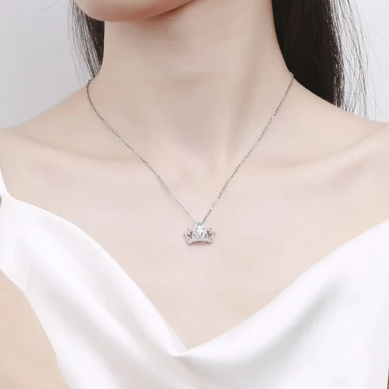 Collier Couronne Saphir