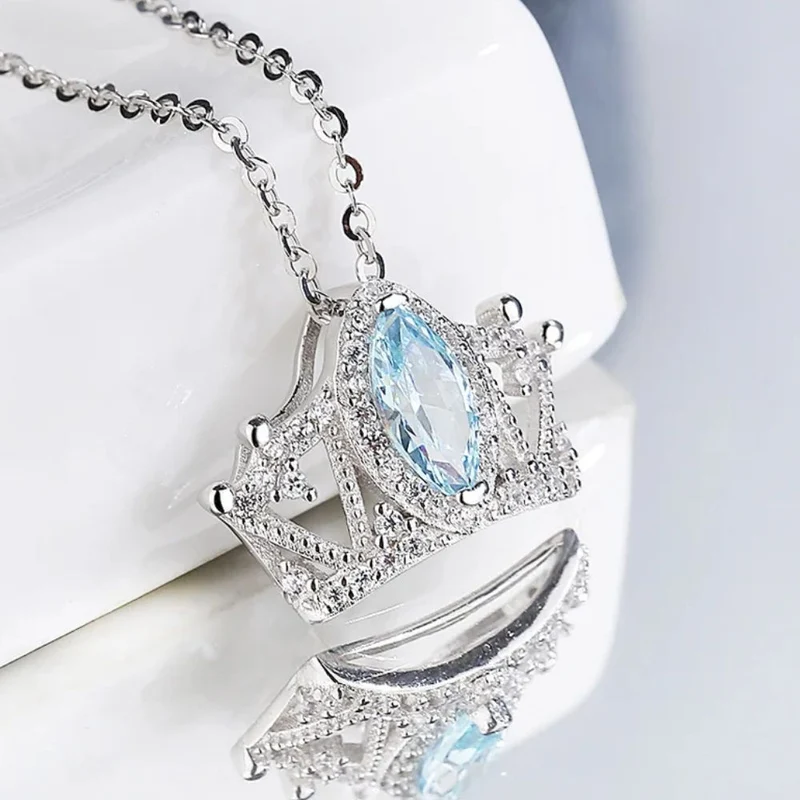 Collier Couronne Saphir