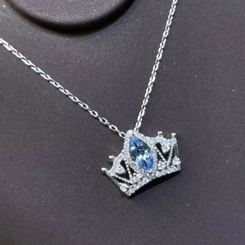 Collier Couronne Saphir