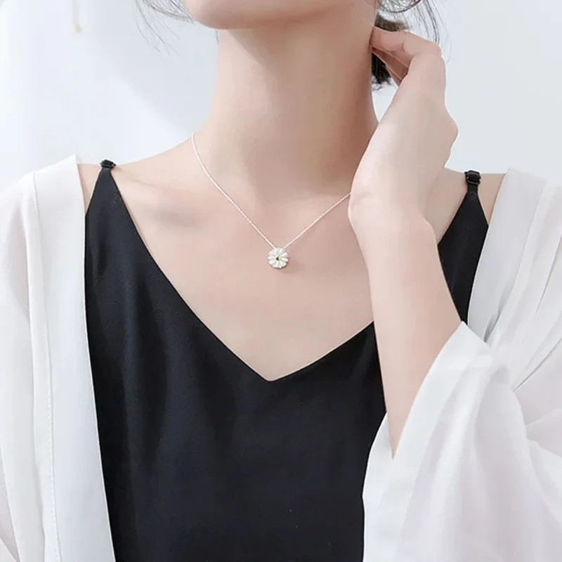 Collier Marguerite Argent