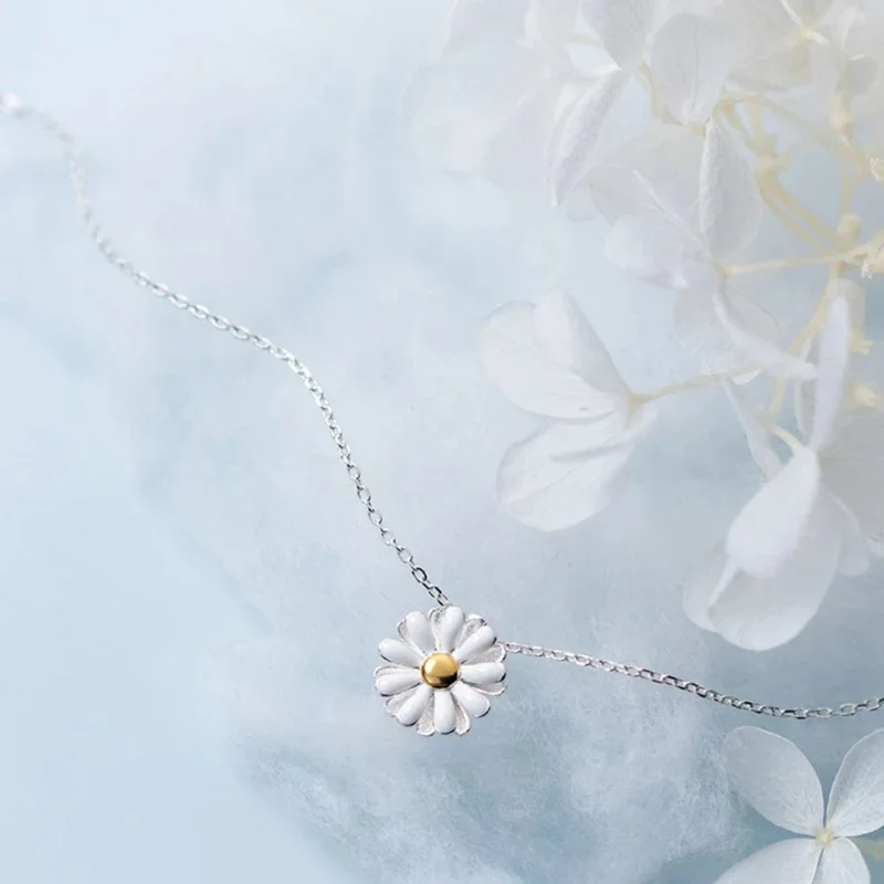 Collier Marguerite Argent