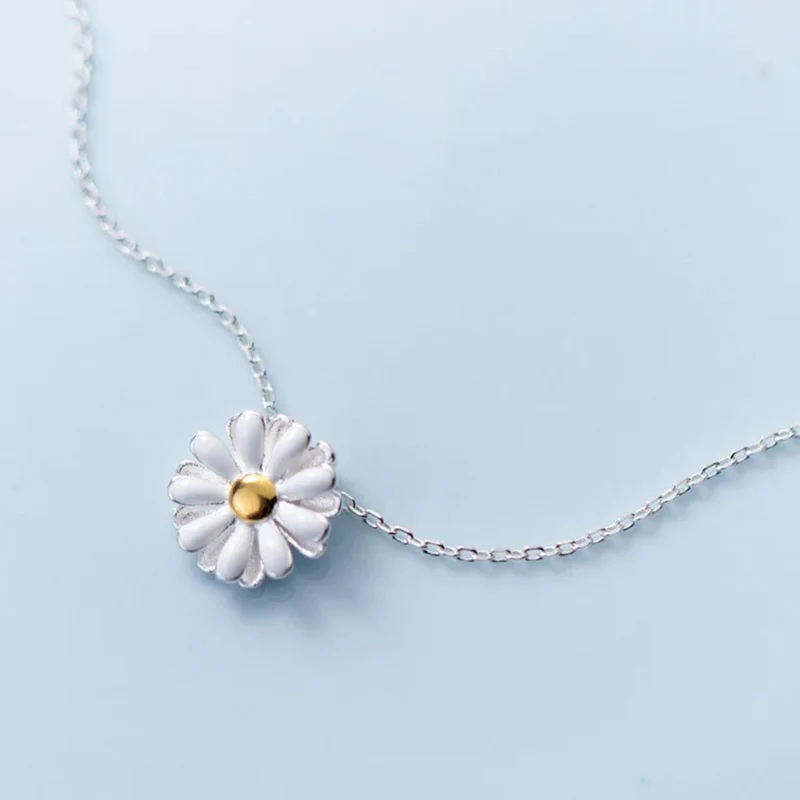Collier Marguerite Argent