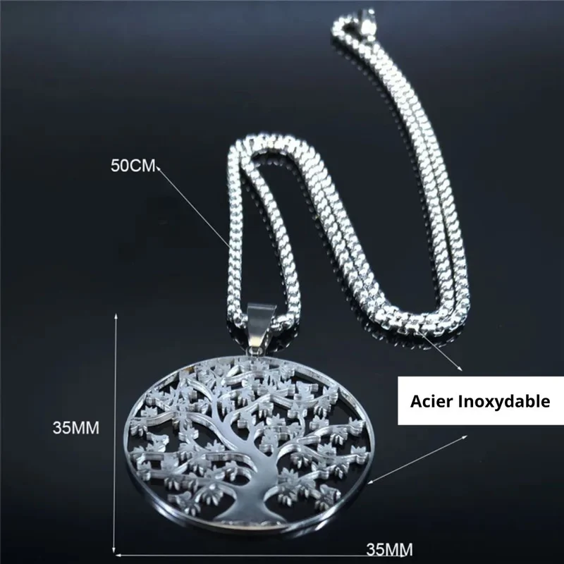 Collier Arbre Médaillon