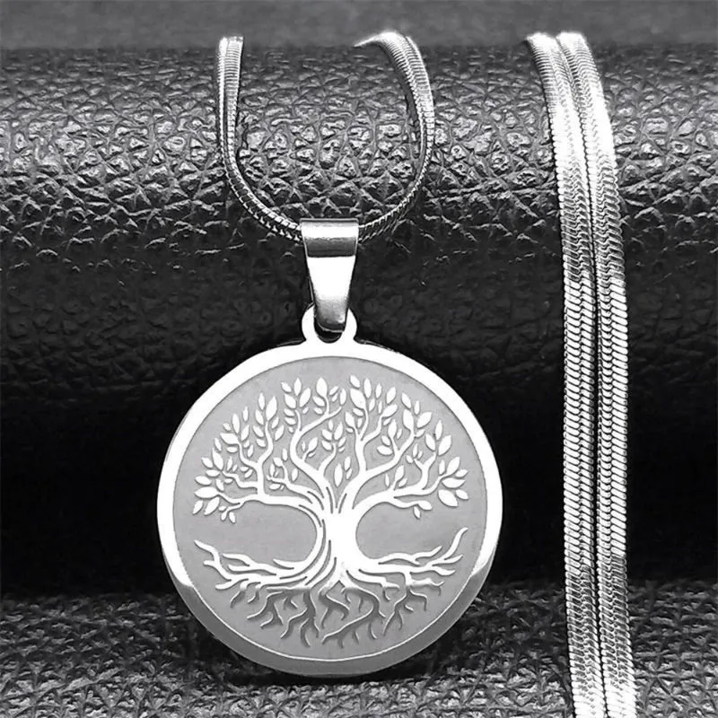 Collier Arbre Plaque