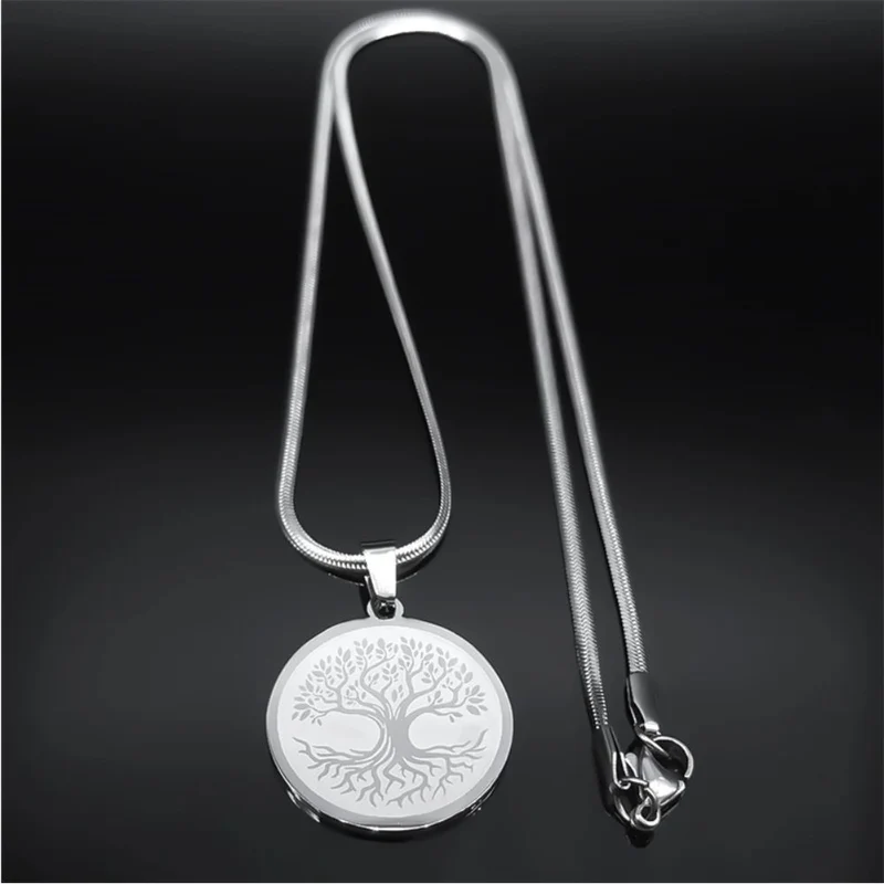 Collier Arbre Plaque