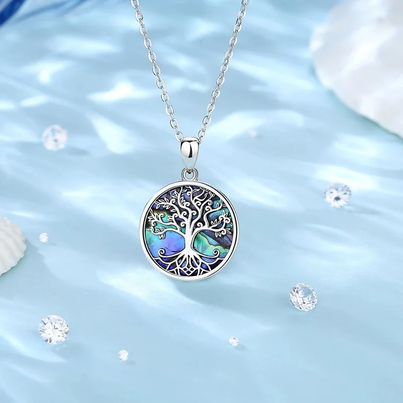 Collier Arbre de Vie Bleu